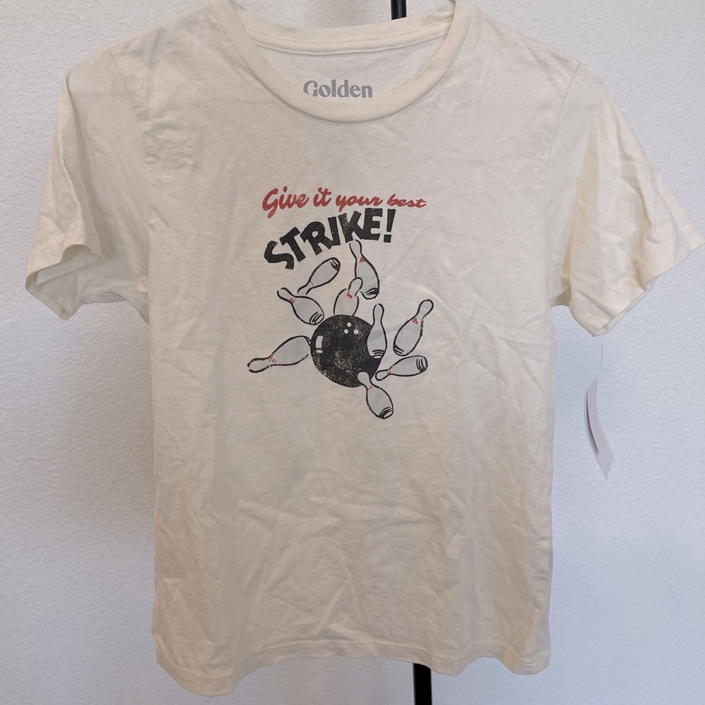 T-Shirt Bowling Tee Give it Your Best Strike! NWT